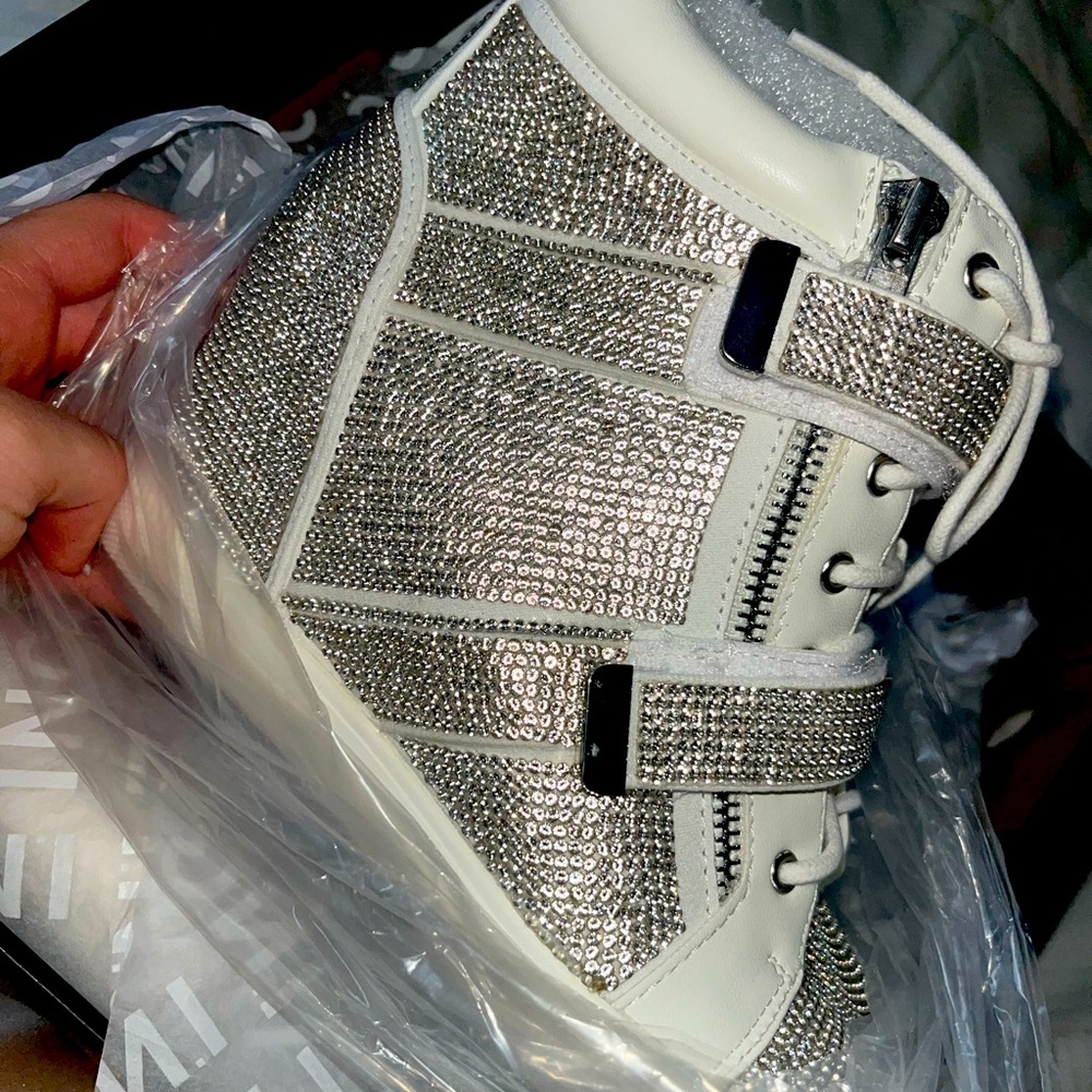 Brand new blinged out hightops